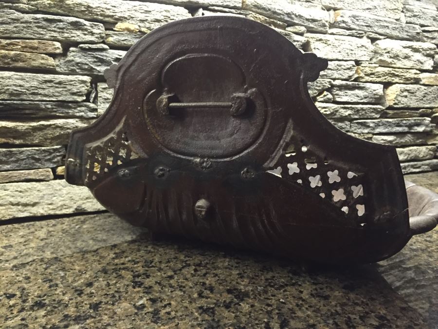 Antique French Metal Lavabo - Bottom Basin Has Been Repaired With Tack Welds - Signed A.P [Photo 14]