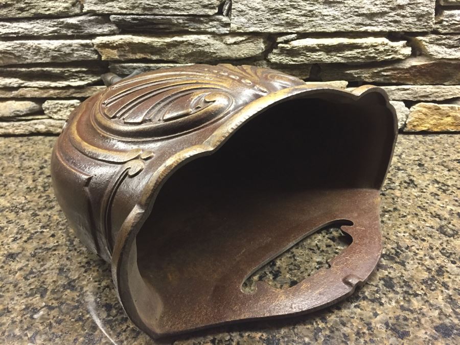 Antique French Metal Lavabo - Bottom Basin Has Been Repaired With Tack Welds - Signed A.P [Photo 19]