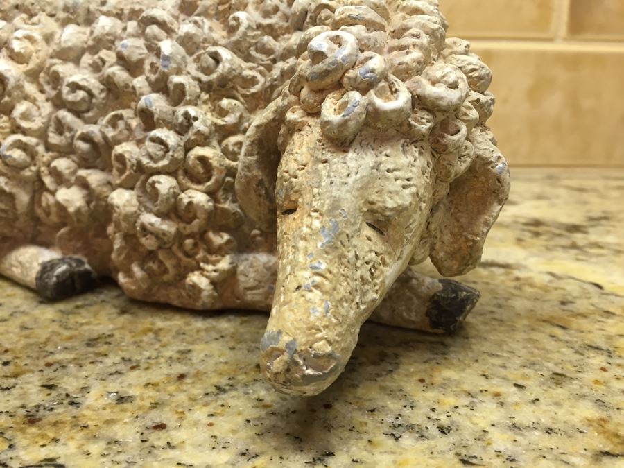 Collection Of (2) Painted Metal Rams And (2) Sheep Animal Figurines [Photo 8]