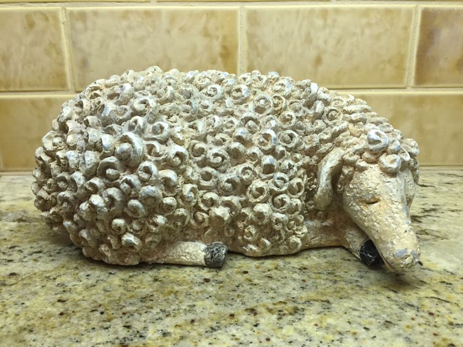 Collection Of (2) Painted Metal Rams And (2) Sheep Animal Figurines [Photo 6]