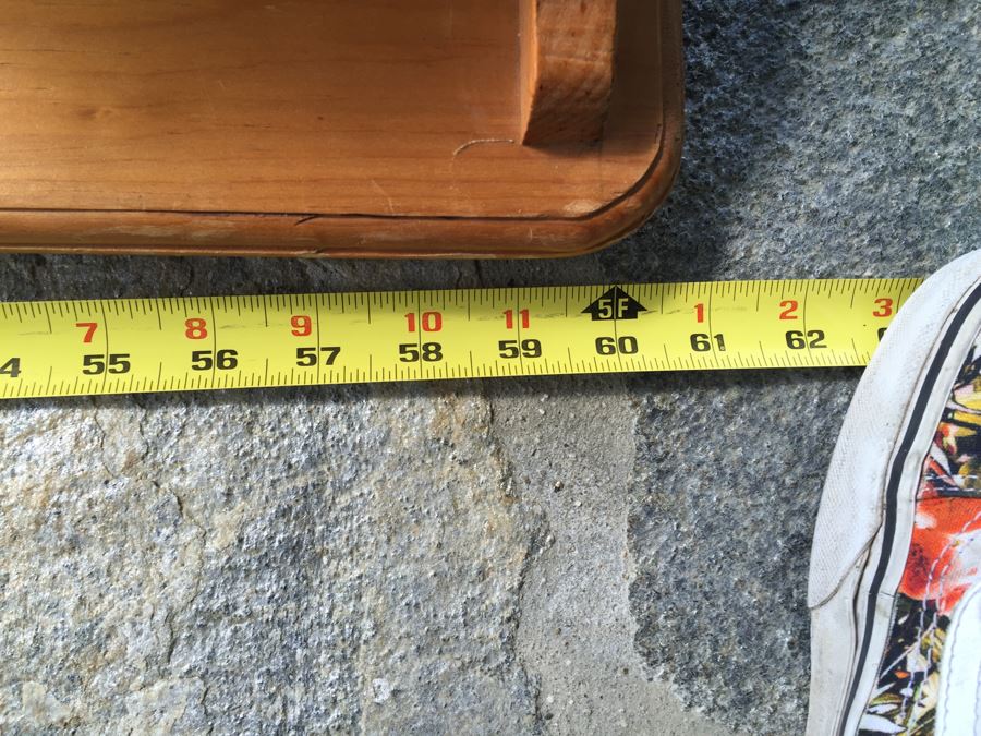 Wooden Wall Shelf With Carved Pigs 60'W X 9'D X 14'H [Photo 6]