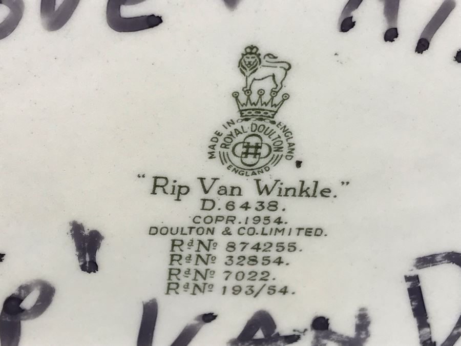 Royal Doulton England Rip Van Winkle D 6438 Toby Mug [Photo 9]