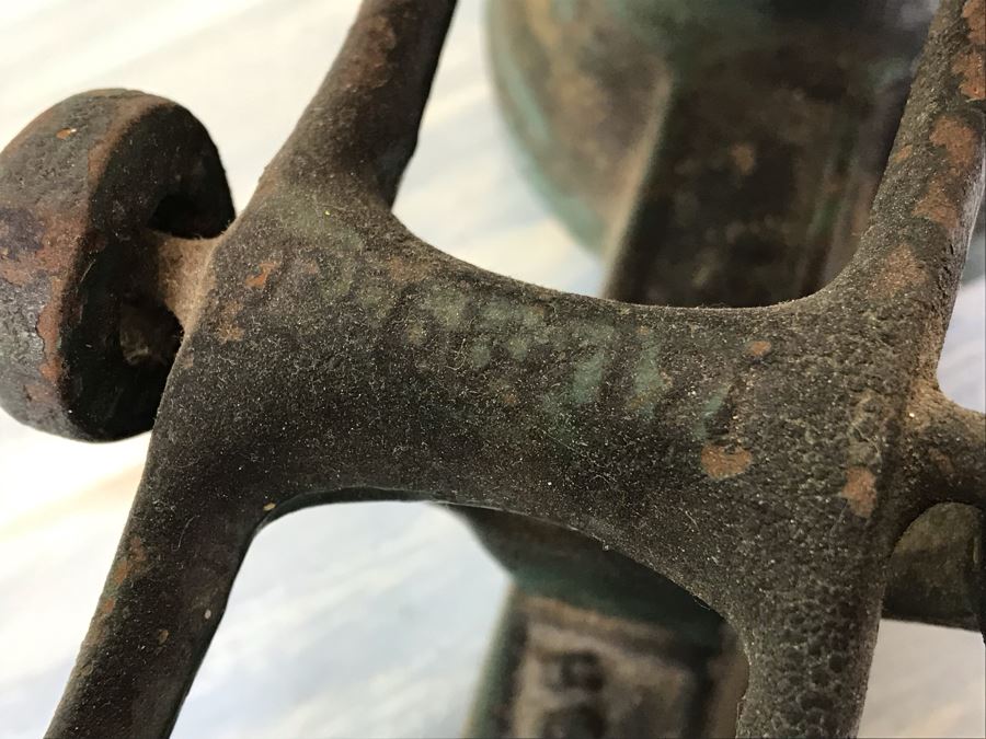 Antique Cast Iron Balance Scale With Brass Pan [Photo 11]