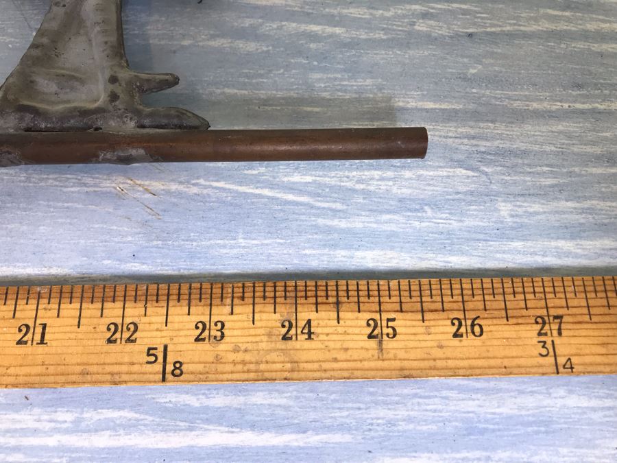 Antique Metal Rooster Weather Vane 26'L X 10.5'H [Photo 12]