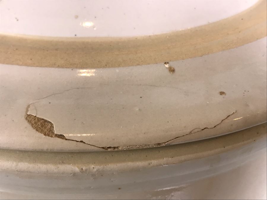 Vintage Red Wing Potteries Red Wing, MN 5 Gallon Crock Pot With Lid - Note Lid Has A Chip (See Photos) [Photo 10]