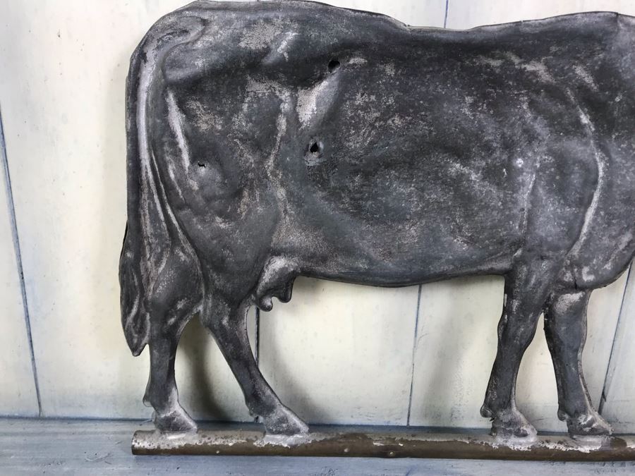 Antique Metal Cow Weather Vane 9171 30'L [Photo 9]