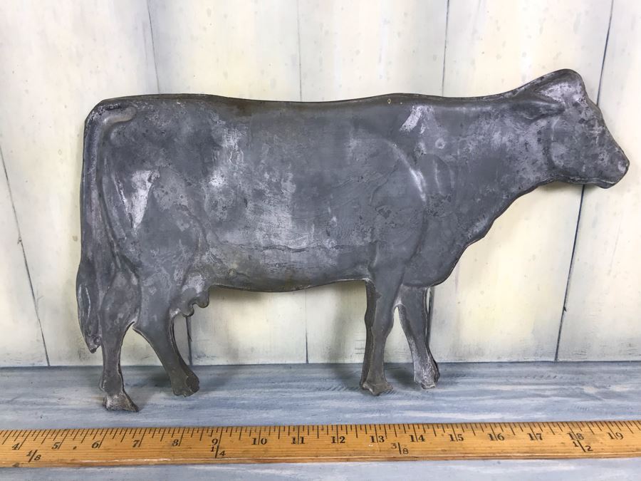 Antique Metal Cow Weather Vane Part [Photo 1]