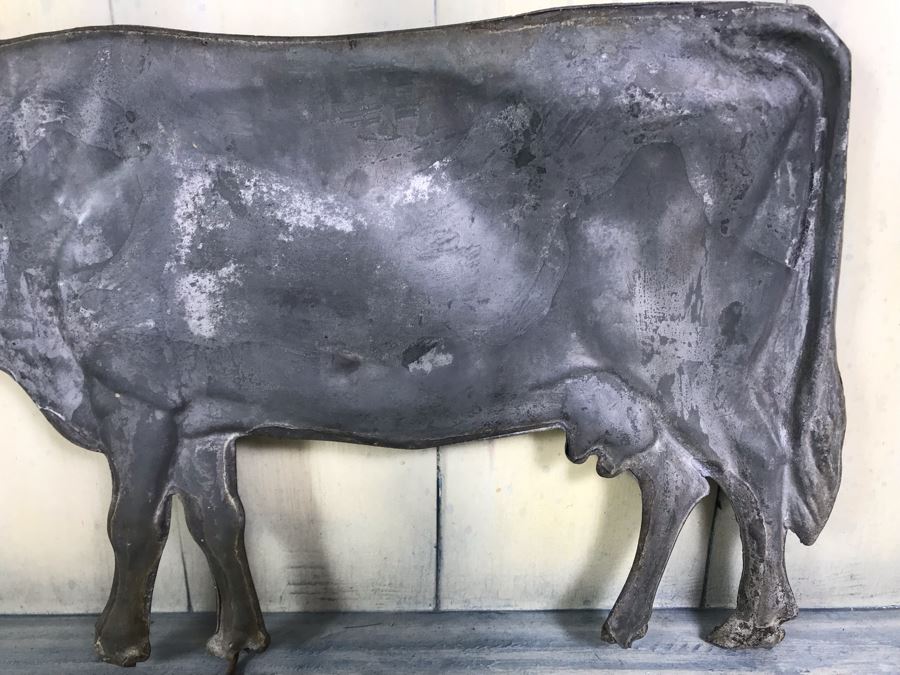 Antique Metal Cow Weather Vane Part [Photo 5]