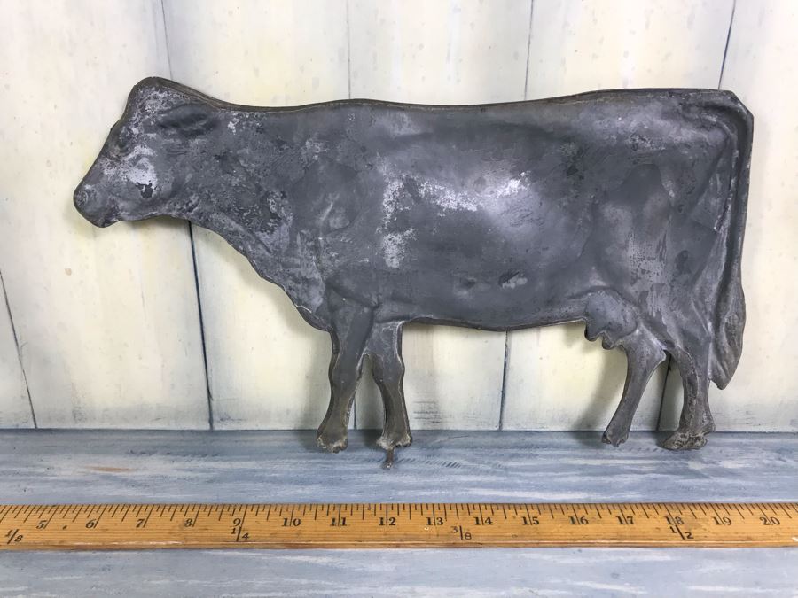 Antique Metal Cow Weather Vane Part [Photo 4]