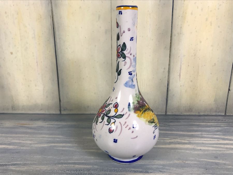 Signed Antique Henriot Quimper French Faience Hand Painted Vase 7'H [Photo 8]