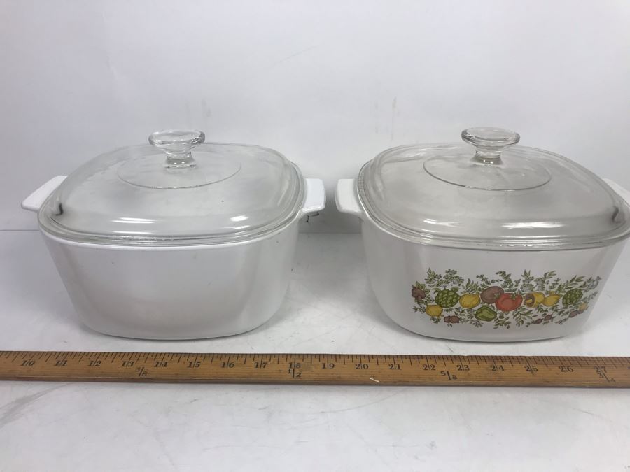 Pair Of Vintage Corningware Casserole Baking Dish [Photo 6]
