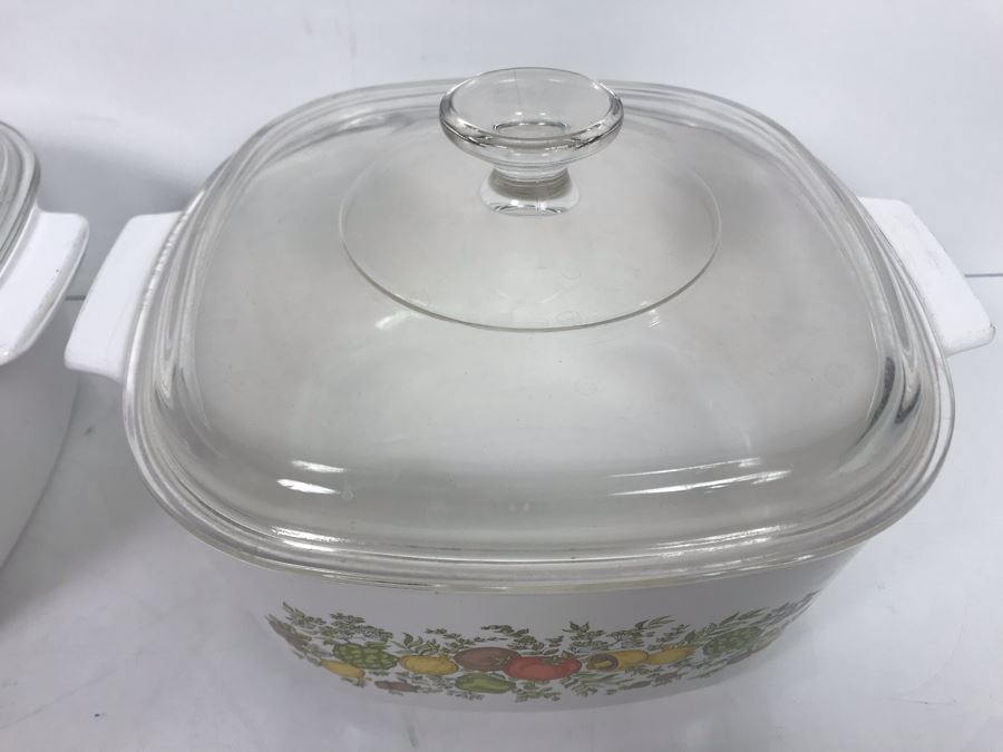 Pair Of Vintage Corningware Casserole Baking Dish [Photo 4]
