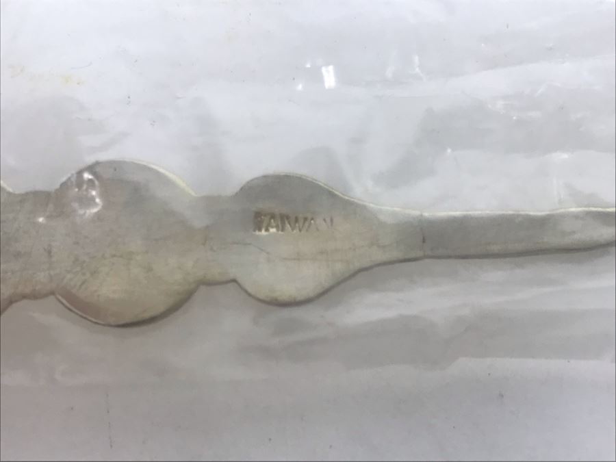 Collection Of Various Spoons From The Far East And Brazil And Brass Bamboo Style Forks [Photo 14]