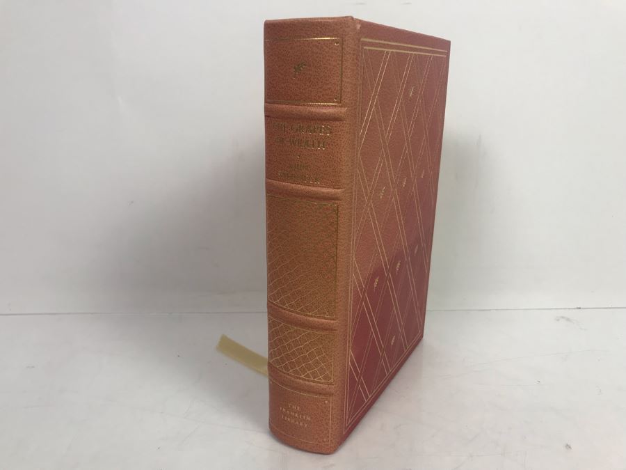 Vintage 1975 The Franklin Library Hardcover Book The Grapes Of Wrath By John Steinbeck [Photo 2]