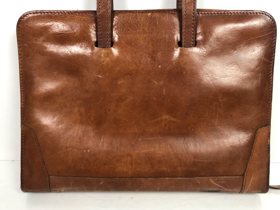 Renwick Canada Italian Leather Attache Case Briefcase With Sheaffer Gold Plated Ballpoint Pen [Photo 4]