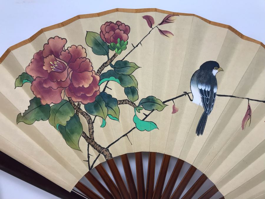 Vintage Asian Fan Collection With Set Of (3) Vintage Japanese Paper Dolls [Photo 15]