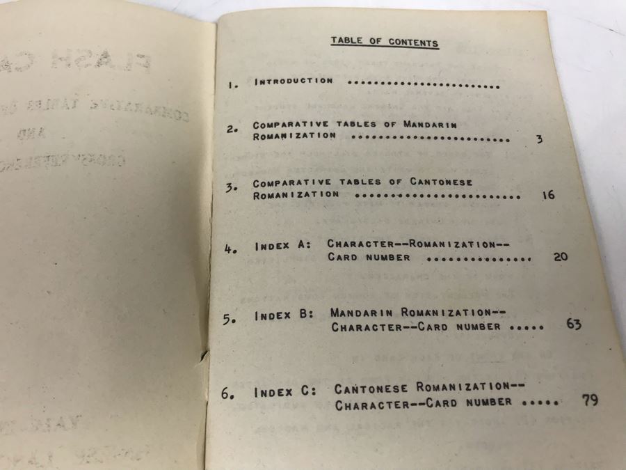 Chinese Flash Cards With Wooden Storage Case And Comparative Tables Of Romanization And Cross Reference Index Yale In China Chinese Language Center Book [Photo 9]