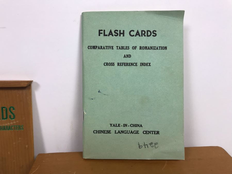 Chinese Flash Cards With Wooden Storage Case And Comparative Tables Of Romanization And Cross Reference Index Yale In China Chinese Language Center Book [Photo 6]