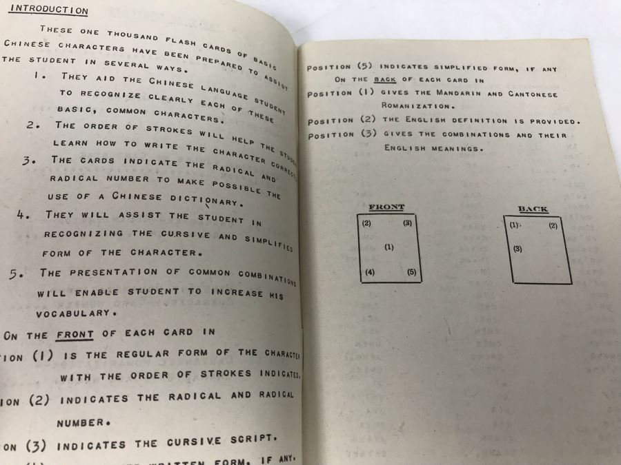 Chinese Flash Cards With Wooden Storage Case And Comparative Tables Of Romanization And Cross Reference Index Yale In China Chinese Language Center Book [Photo 10]