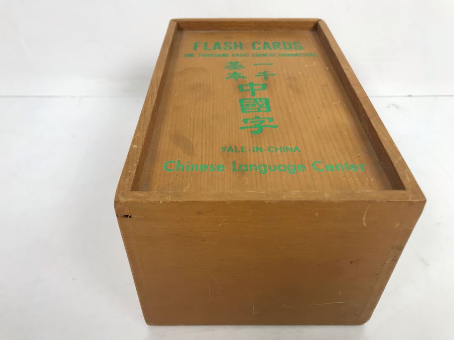 Chinese Flash Cards With Wooden Storage Case And Comparative Tables Of Romanization And Cross Reference Index Yale In China Chinese Language Center Book [Photo 19]