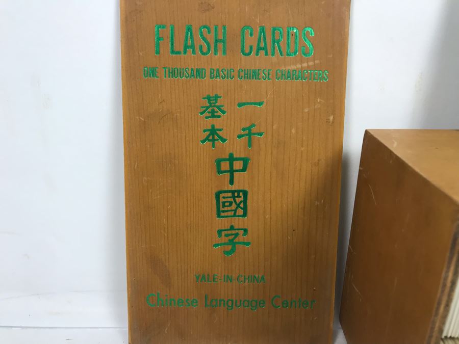 Chinese Flash Cards With Wooden Storage Case And Comparative Tables Of Romanization And Cross Reference Index Yale In China Chinese Language Center Book [Photo 5]