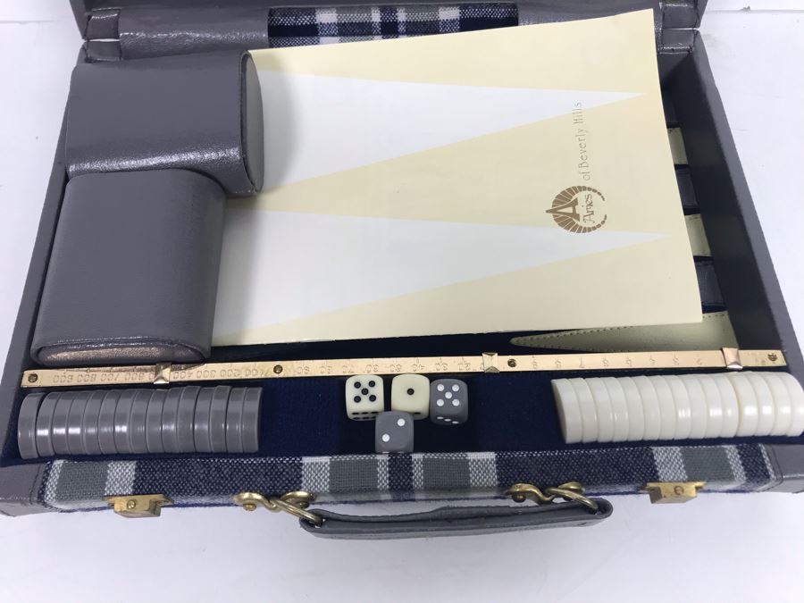 Vintage Travel Backgammon Set By Aries Of Beverly Hills [Photo 4]
