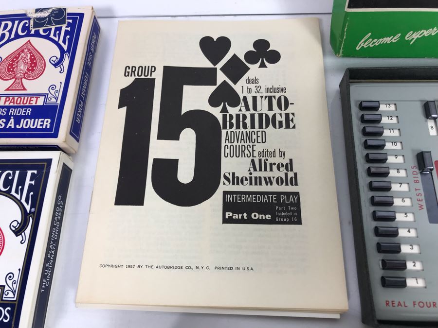 Vintage Playing Cards Collection Featuring Chinese Art Treasures Playing Cards, Airline Advertising Cards And Autobridge Bridge Game With Box [Photo 14]