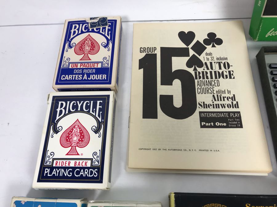 Vintage Playing Cards Collection Featuring Chinese Art Treasures Playing Cards, Airline Advertising Cards And Autobridge Bridge Game With Box [Photo 15]