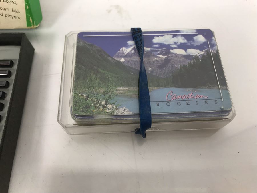 Vintage Playing Cards Collection Featuring Chinese Art Treasures Playing Cards, Airline Advertising Cards And Autobridge Bridge Game With Box [Photo 18]