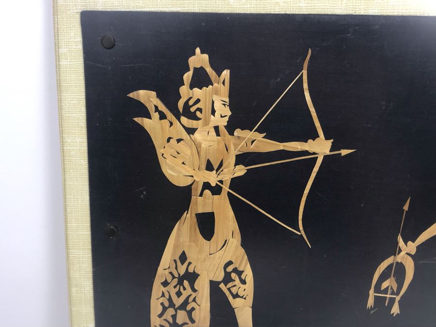 Asian Wooden Collage Artwork 17' X 13' [Photo 4]