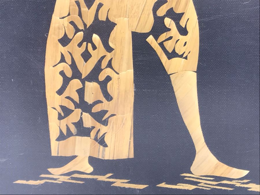 Asian Wooden Collage Artwork 17' X 13' [Photo 9]