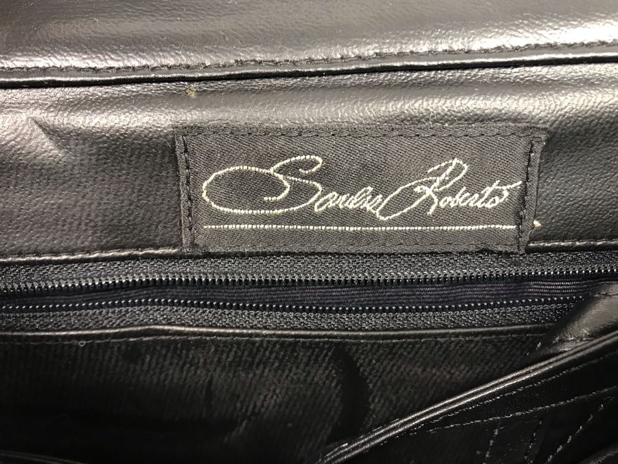 Sandra Roberts Eighties Style Clutch Handbag With Multiple Colored Velcro Bands And Dust Cover [Photo 8]