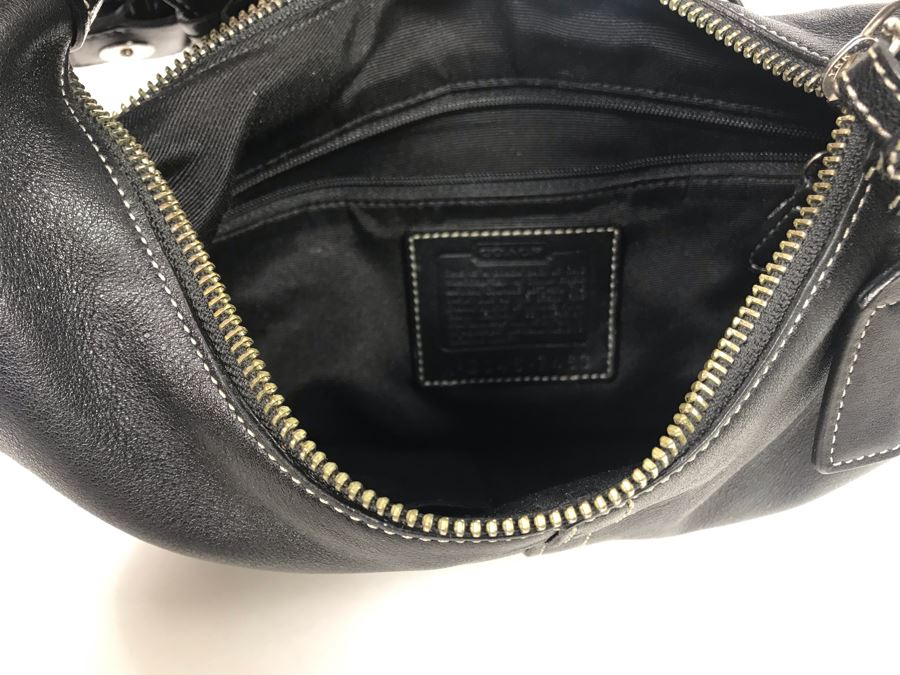Black Leather Coach Handbag [Photo 9]