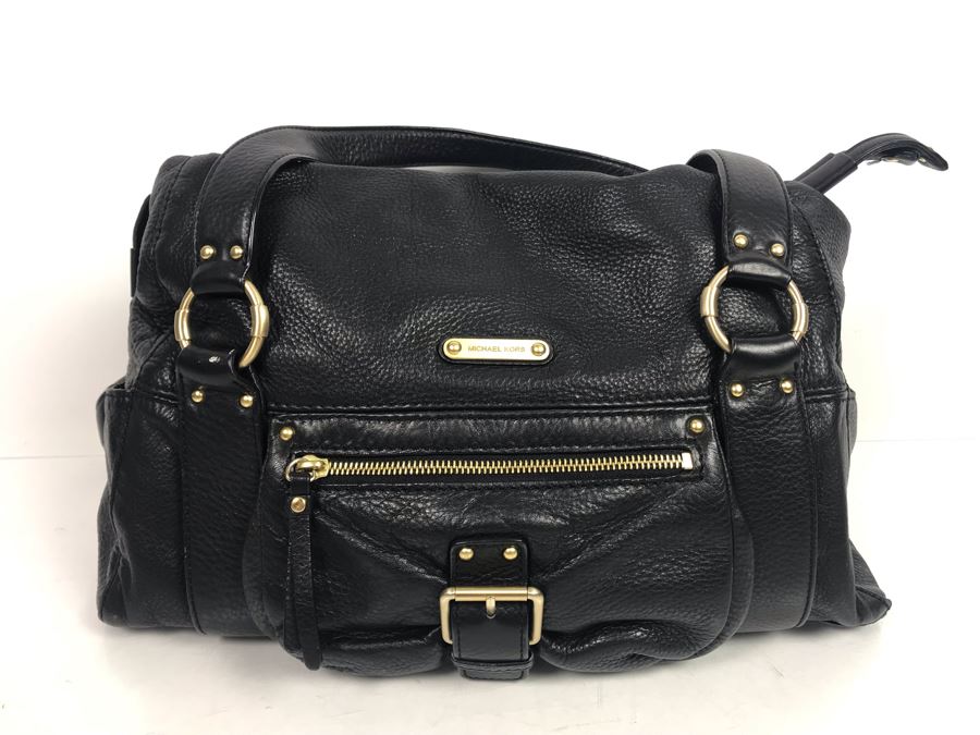 Michael Kors Black Leather Handbag [Photo 1]