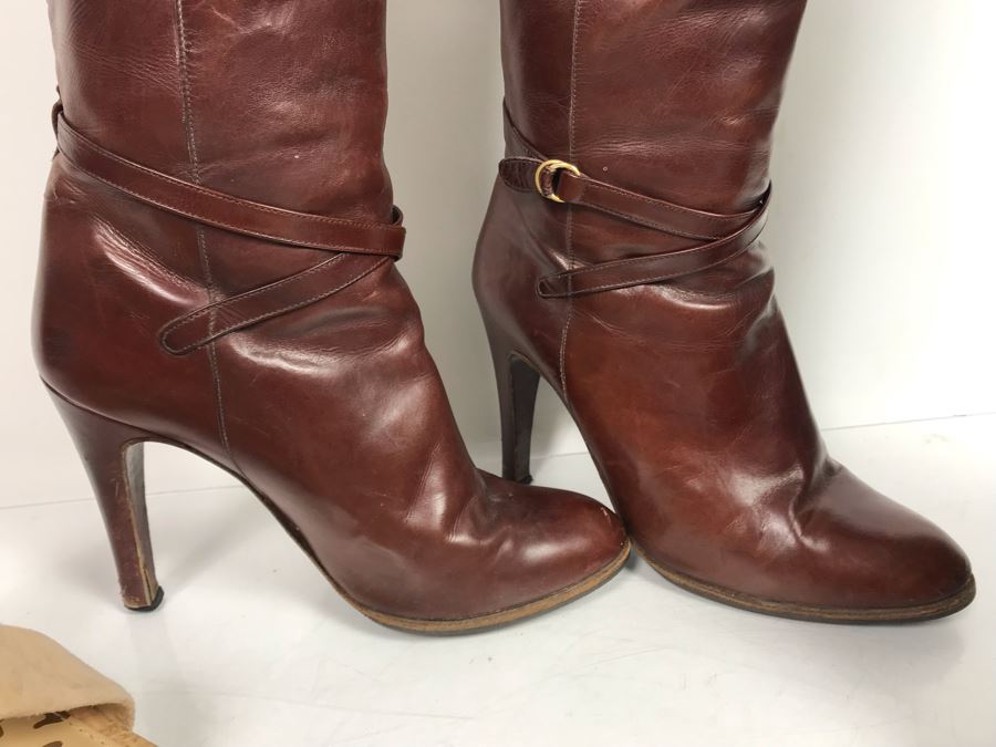 Darry Stewart Black Leather Boots, Arnold Churgin Brown Leather Boots Handmade In Spain And Sam Edelman Heels Size 5 [Photo 5]