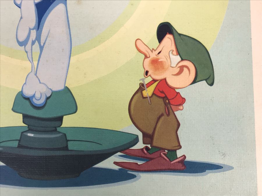 Vintage 1938 Jack Be Nimble Vernon Grant Nursery Rhyme Print 13' X 16' [Photo 6]