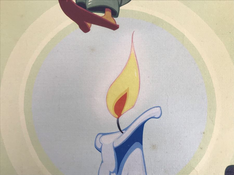 Vintage 1938 Jack Be Nimble Vernon Grant Nursery Rhyme Print 13' X 16' [Photo 5]