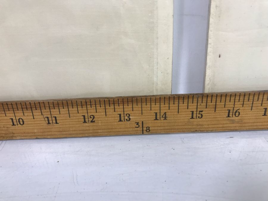 Pair Of Sealed Unframed Chinese Emroideries Artwork Of Birds And Trees Each 14' X 22' [Photo 16]