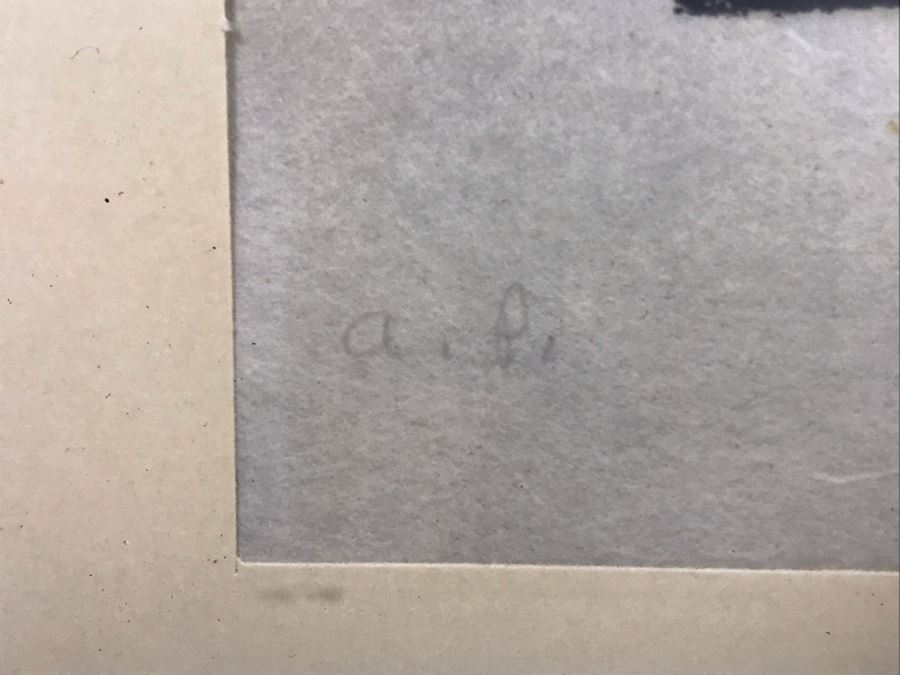 Mid-Century 1967 J. Cooper Signed A.P. Artist Proof Print Framed 14.5' X 18.5' [Photo 6]