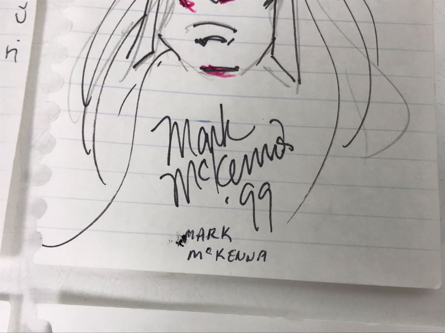 Collection Of (6) Vintage 1999 Comic Books Illustrations And Signatures Including Mark McKenna, Ron Randall, Alan Davis, Jim Calafiore And More [Photo 4]