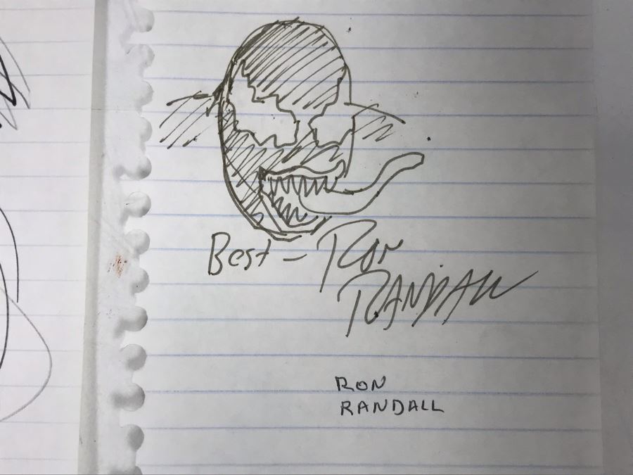 Collection Of (6) Vintage 1999 Comic Books Illustrations And Signatures Including Mark McKenna, Ron Randall, Alan Davis, Jim Calafiore And More [Photo 7]