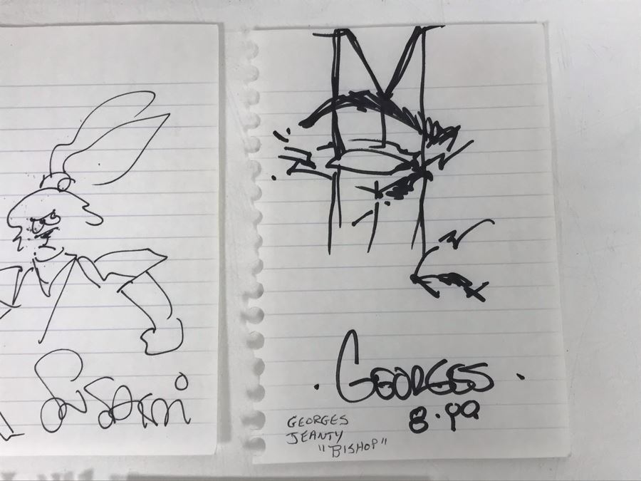 Collection Of (5) Vintage 1999 Comic Books Illustrations And Signatures Including Stan Sakai (Usagi Yojimbo), Bob Harras, Georges Jeanty (Bishop), Olivia De Berardinis Artist And Joe Harris (Bishop) [Photo 5]