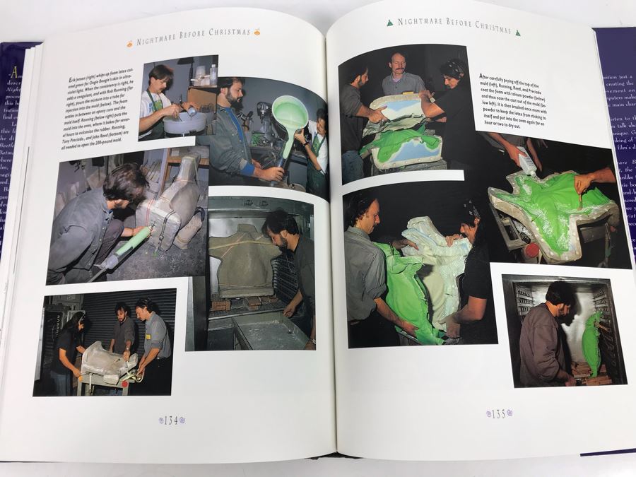 Vintage 1993 Walt Disney First Edition Hardcover Book Tim Burton's Nightmare Before Christmas (Motion Picture) [Photo 10]