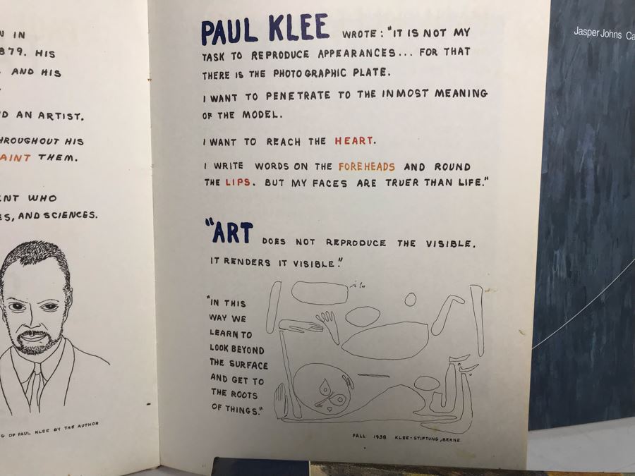 Art Book Collection Including Paul Klee Art For Children, Jasper Johns Catenary And The Colour Library Of Art Books By Paul Hamlyn [Photo 3]