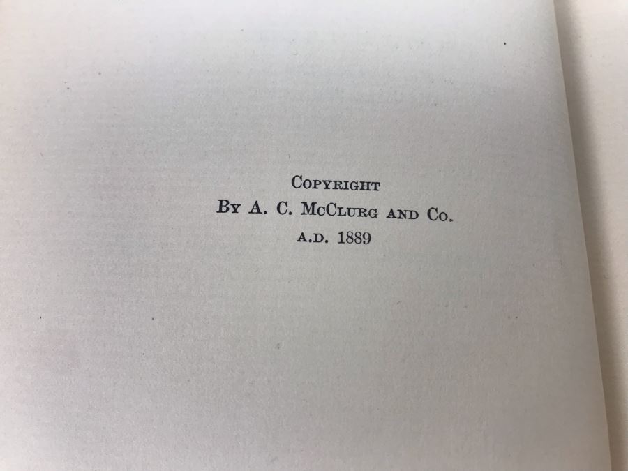 Antique 1889 Hardcover Book The Poetry Of Job By George H. Gilbert A. C. McClurg & Company With Tag Requesting Book Review [Photo 7]