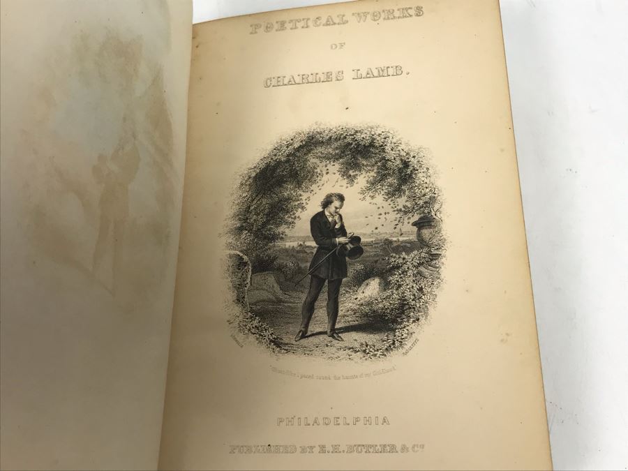 Antique 1866 Hardcover Book The Poetical Works Of Charles Lamb Elegantly Illustrated [Photo 7]