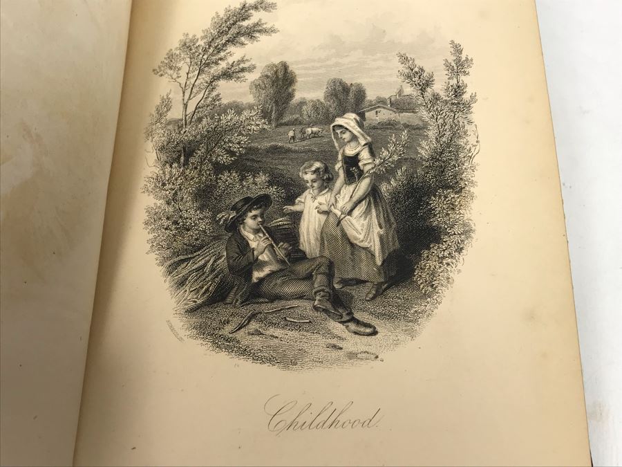 Antique 1866 Hardcover Book The Poetical Works Of Charles Lamb Elegantly Illustrated [Photo 14]