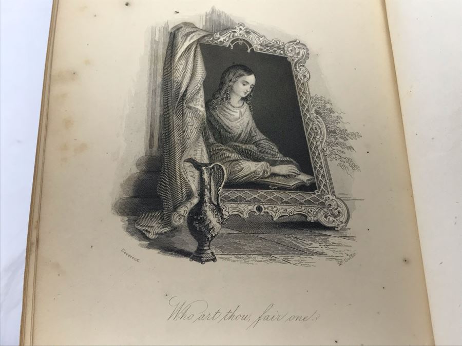 Antique 1866 Hardcover Book The Poetical Works Of Charles Lamb Elegantly Illustrated [Photo 12]