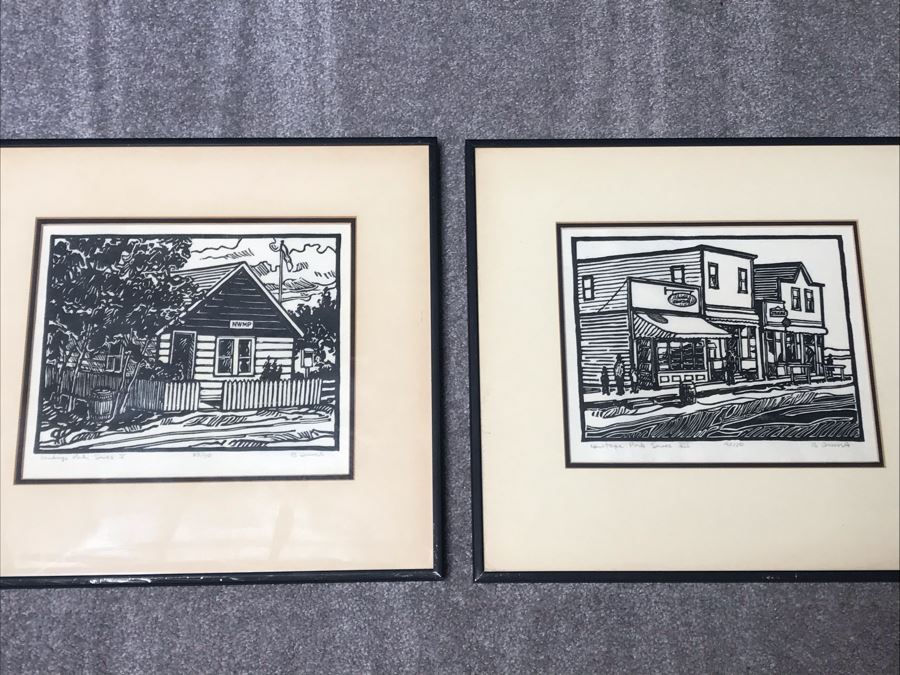 Pair Of Hand Signed Framed Prints From Canada By B Dums [Photo 1]