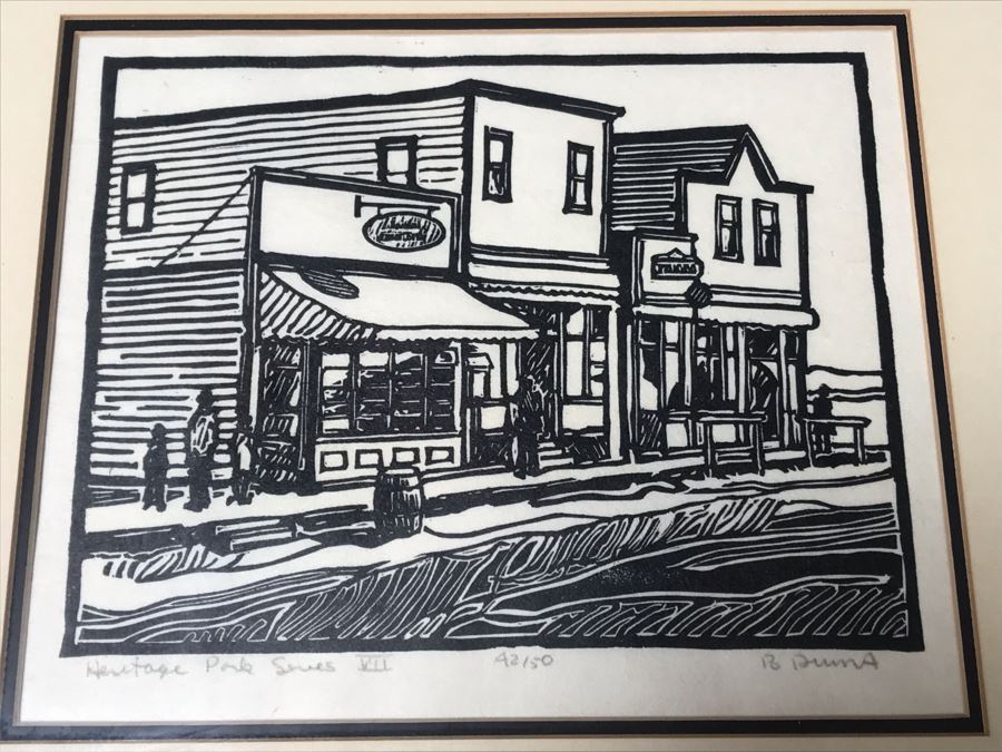 Pair Of Hand Signed Framed Prints From Canada By B Dums [Photo 8]